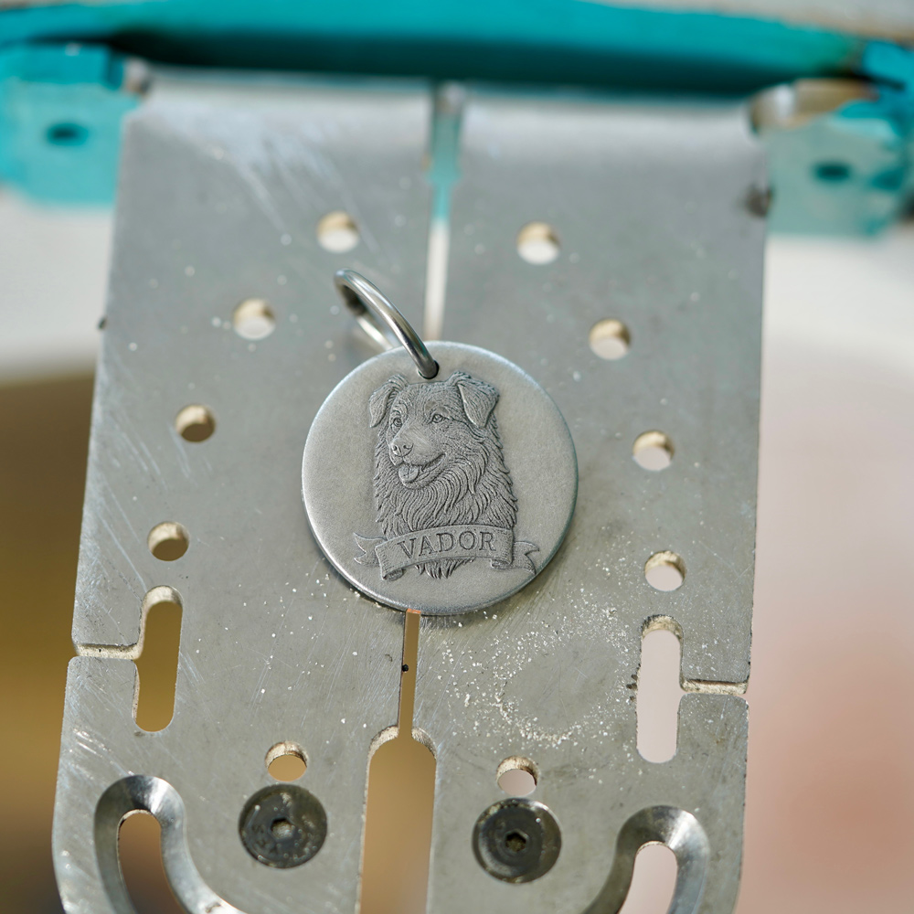 Étape 1 — Gravure de la race de votre chien et de son prénom